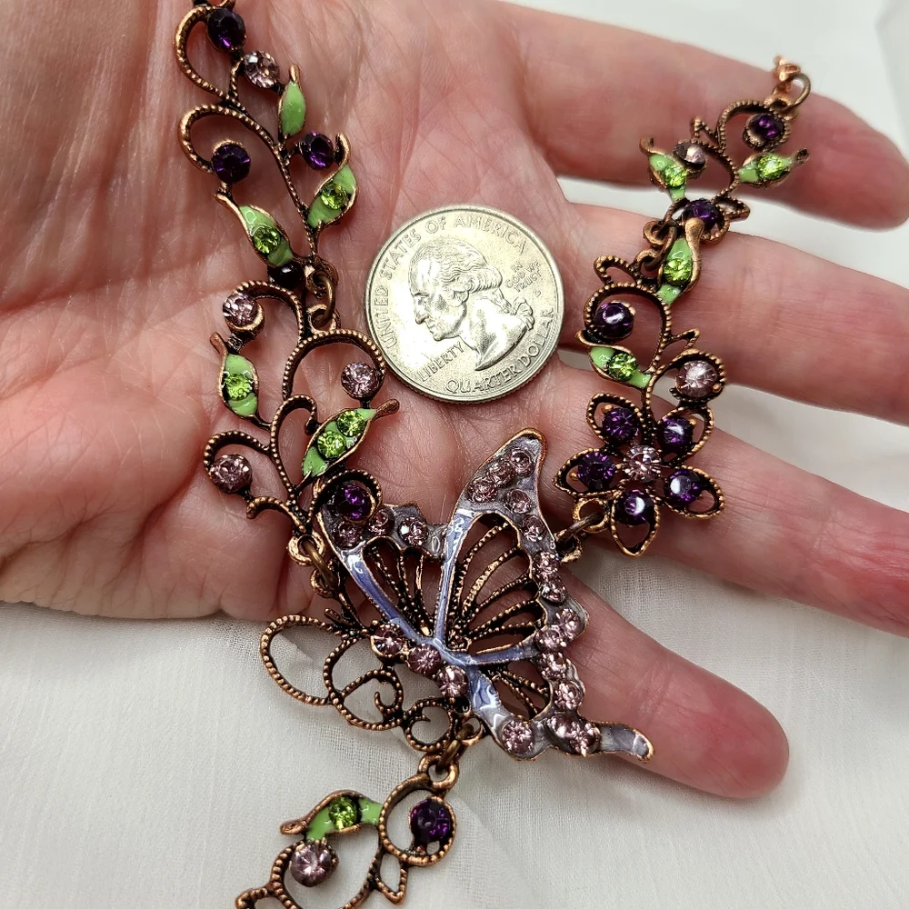 Whimsical Butterfly Necklace and Earring set